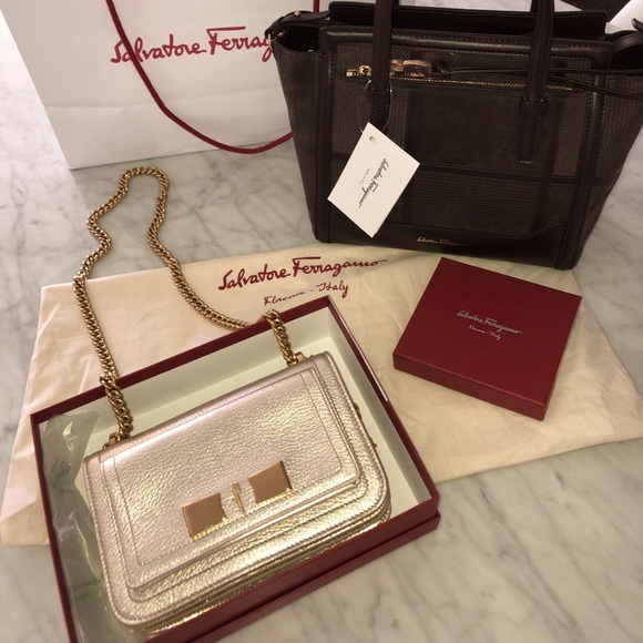Salvatore Ferragamo Chain Wallet - Picture 1 of 7